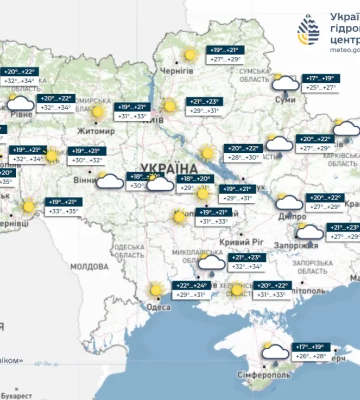 Захід та південь України накриє сильна спека, на сході – дощі