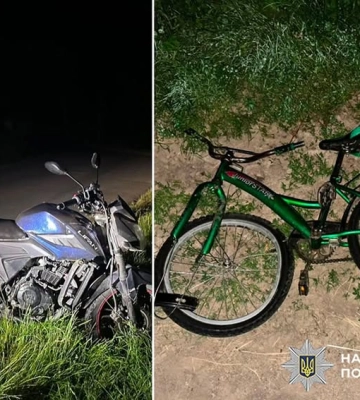 На Хмельниччині підліток на мотоциклі збив дитину на велосипеді, - поліція