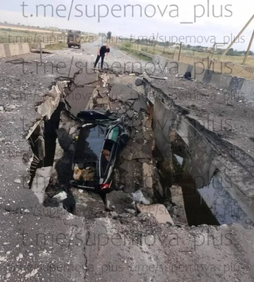 ЗСУ зруйнували автомобільний міст до окупованого Криму (ФОТО)