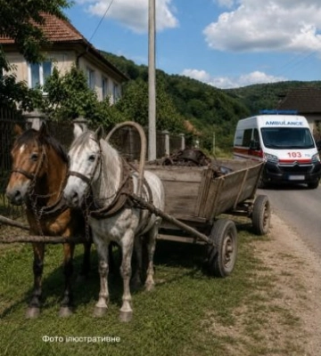 НП на Закарпатті: 5-річний хлопчик злетів під колеса воза — дитина за крок від трагедії