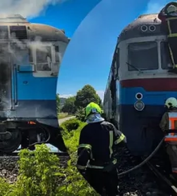 Загорівся на ходу: що насправді сталося з пасажирським потягом на Тячівщині