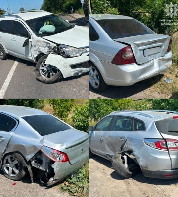 У Луцьку п'яний «в дрова» водій протаранив чотири автівки