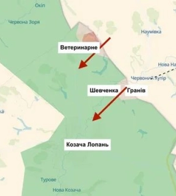 Войска РФ проникают через границу в Харьковской области, идут бои между селами Гранов и Козача Лопань, - ГОС. КАРТА