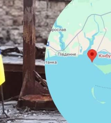 Украинский флаг на Кинбурнской косе: что происходит на этой территории