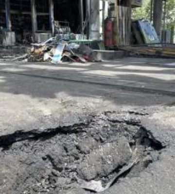 На Полтавщині під час атаки дронів поранення отримала касирка АЗС