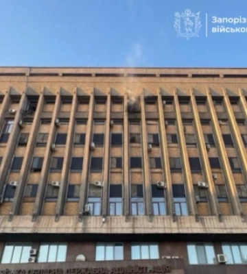 Росіяни повторно вдарили по Запорізькій ОДА