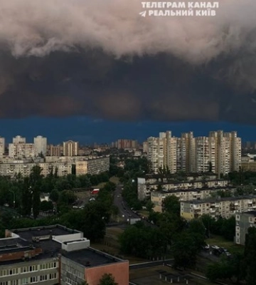 Непогода в Киеве: падают деревья, перебои со светом