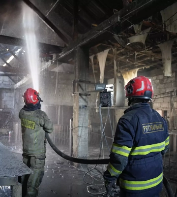 На Ужгородщині горіла будівля виробничого цеху