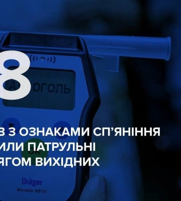 За вихідні на Волині спіймали 18 п'яних водіїв