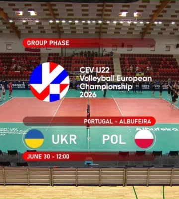 Пряма трансляція матчу молодіжного чемпіонату Європи-2026 з волейболу: Україна U22 — Польща U22