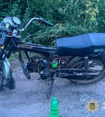 На Полтавщині внаслідок зіткнення з легковиком постраждав неповнолітній мотоцикліст