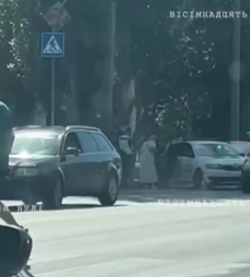 У Черкасах сталася ДТП за участі патрульної автівки (ВІДЕО)