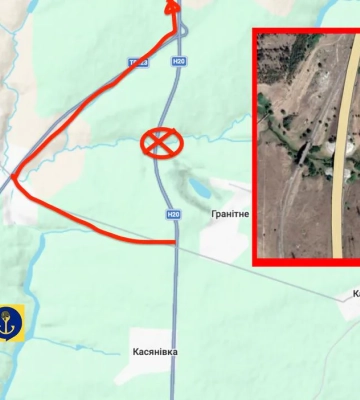 Знищено міст на трасі Донецьк-Маріуполь 
