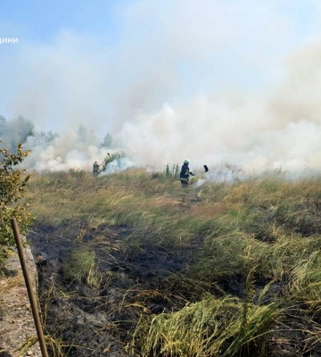 Горять торфовища в Дублянах. Львів від диму наразі рятує західний вітер