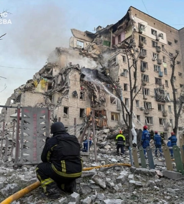 Киев в огне и дыму: страшные последствия атаки РФ