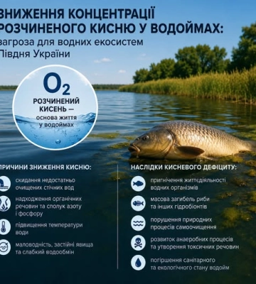Через спеку у водоймах Одещини зменшується вміст кисню
