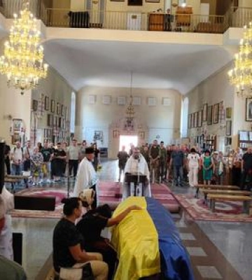 Полтавська громада попрощалась із загиблим захисником України