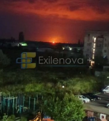 В оккупированном Крыму раздавались взрывы: в районе Таврической ТЭС пожар и густой дым