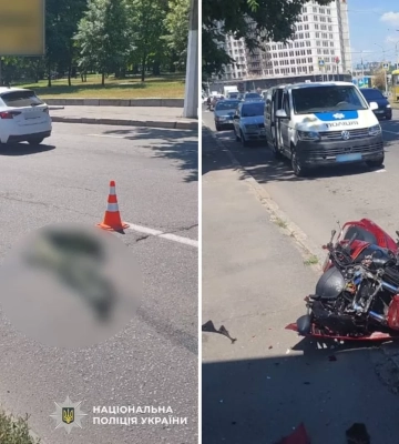 В Харькове мотоциклист насмерть сбил женщину на пешеходном переходе 