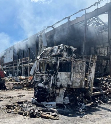 У Києві росіяни знищили склад Червоного Хреста