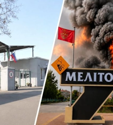 После ударов по Мелитополю вспыхнул пожар, в городе остановился молокозавод, перебои с водой и растут цены (фото, видео)