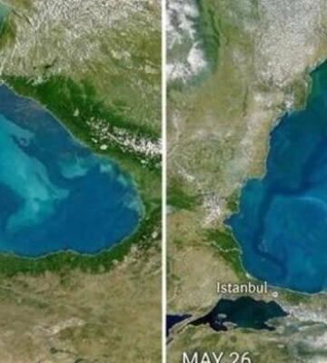 Чорне море стало бірюзовим: NASA опублікувало унікальні супутникові кадри