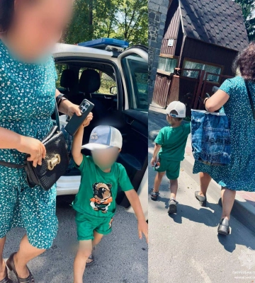 У Сарнах патрульні допомогли жінці з маленькою дитиною дістатися додому