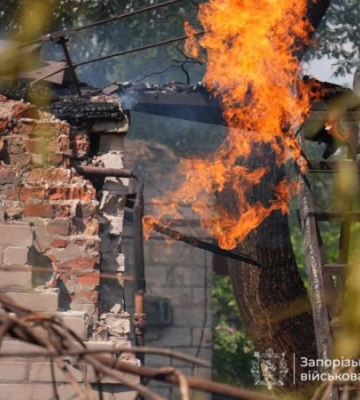 Унаслідок російської атаки у Запоріжжі поранено людину