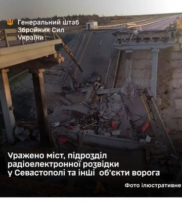 Уражено міст, підрозділ радіоелектронної розвідки у Севастополі та інші об’єкти ворога