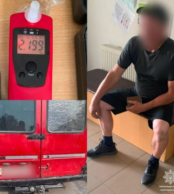 У Рокитному патрульні зупинили водія з понад 2 проміле алкоголю