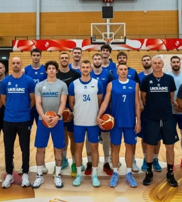 Збірна України з баскетболу провела тренування в Данії перед грою кваліфікації Чемпіонату світу