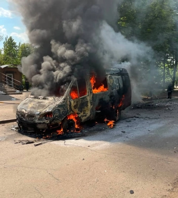 У Краматорську російський дрон атакував автомобіль комунальників