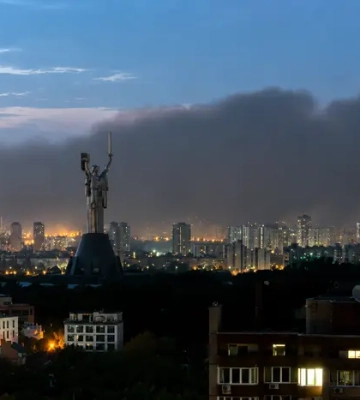 Атака на Київ: пожежі погіршили якість повітря в столиці