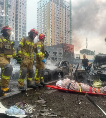 Попередня інформація від ДСНС щодо наслідків масованої повітряної атаки на Київ. ФОТО