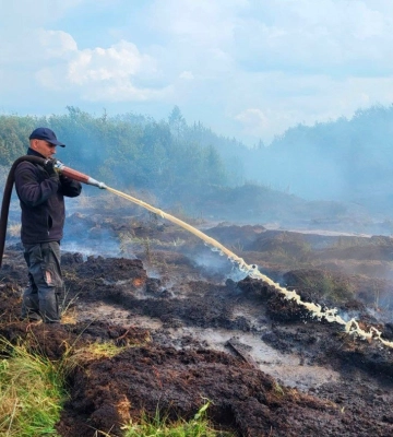 У трьох районах Волині гасять пожежі на торф'яниках