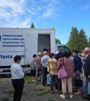Понад 1,5 тисячі жителів Рівненщини пройшли безкоштовні медичні обстеження під час виїзду мобільних команд