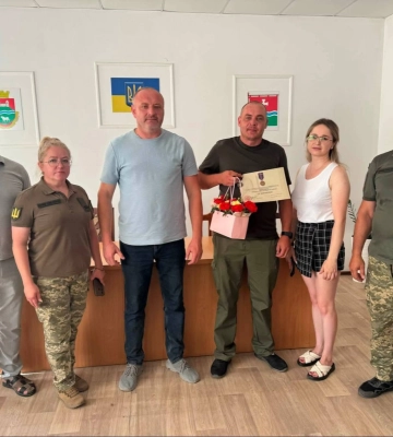 На Волині відзначили захисника, який отримав важке поранення на війні