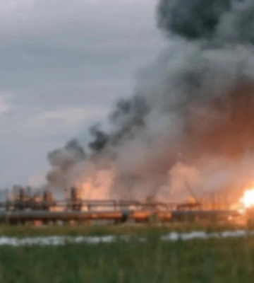 Росіяни атакували газовидобувні об'єкти на Харківщині, поранено людину