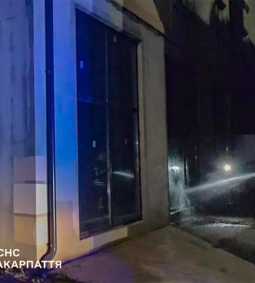 В Берегові вогонь знищив лазню готельного комплексу