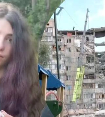 "Это страшно": возле разрушенного дома в Киеве школьница ждет известий об одноклассниках