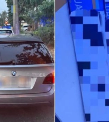 У Миколаєві зупинили BMW з чужими номерами