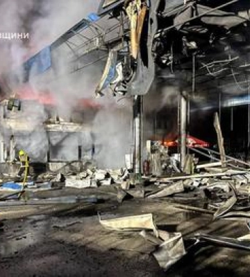 Ворог атакував АЗС в Полтавському районі