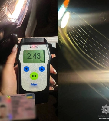 На Рівненщині патрульні зупинили нетверезого водія з фальшивим посвідченням