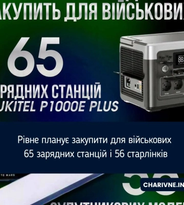 Рівне планує закупити для військових 65 зарядних станцій і 56 старлінків