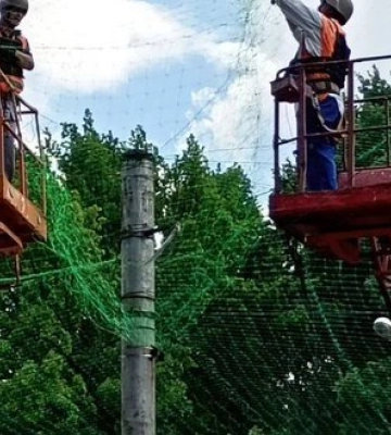 У Запоріжжі встановили понад 70 тисяч м² антидронових сіток