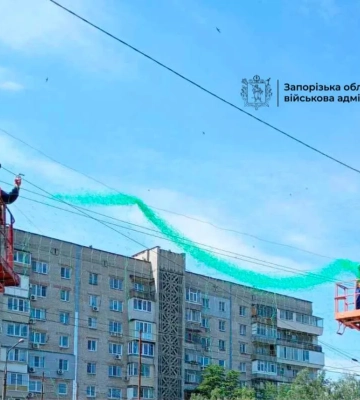 Фото: у Запоріжжі встановили понад 70 тисяч квадратних метрів антидронового захисту