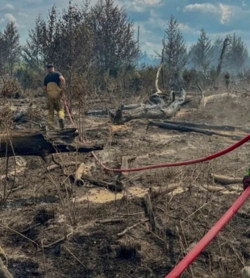 Ликвидирован пожар на одной из локаций в Чернобыльской зоне площадью 130 га – ГСЧС