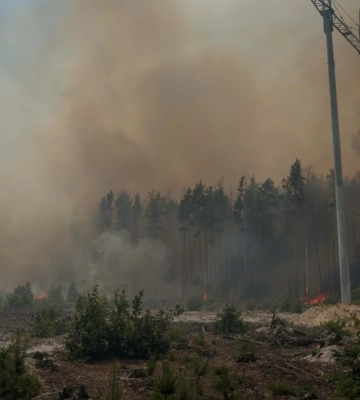 Ліквідувано загоряння на одній із локацій у Чорнобильській зоні на площі 130 га – ДСНС