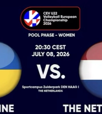 Пряма трансляція матчу жіночого молодіжного чемпіонату Європи-2026 з волейболу: Україна U22 — Нідерланди U22