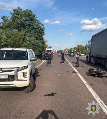 У Судовій Вишні розбився мотоцикліст